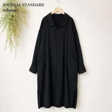 JOURNAL STANDARD relume 리오셀 롱 셔츠 원피스 블랙
