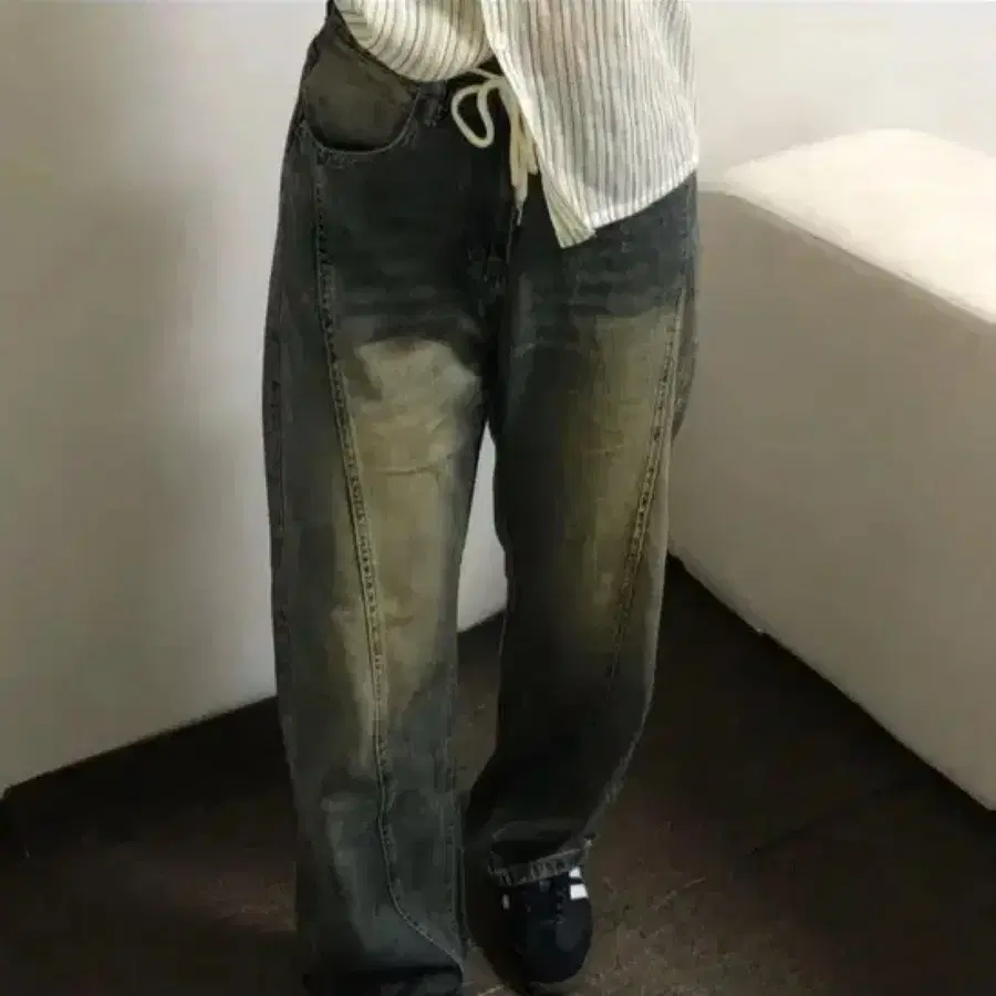 워싱 데님 에이블리