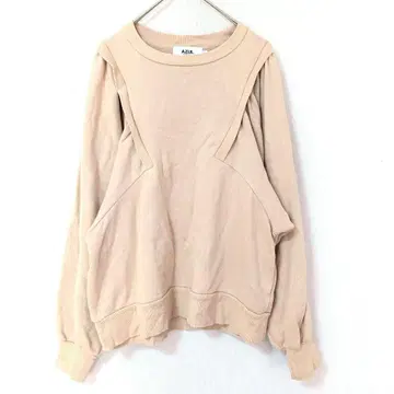 AZUL BY MOUSSY 베이지 맨투맨 샤기 루즈핏