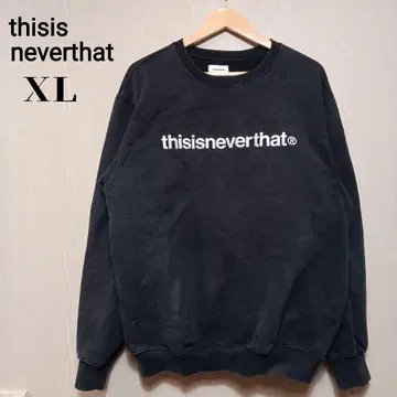 thisisneverthat 맨투맨 트레이닝복 XL 블랙 자수 로고
