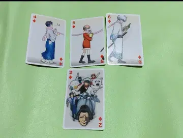 은혼 트럼프 카드 4장 세트 사카타 긴토키 카구라 시무라 신파치