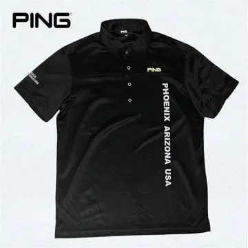 PING 피케 셔츠 블랙 PHOENIX ARIZONA USA LL