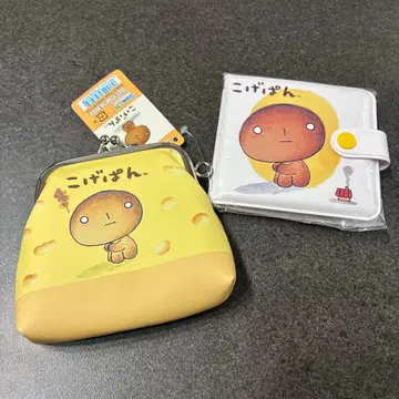 산엑스 코게빵 가마구치 코인 케이스 레트 지갑 2종 세트