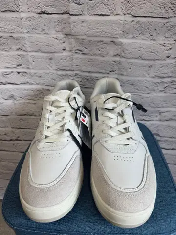 ZARA 남성용 스니커즈 화이트 네이비 43 (E-8)