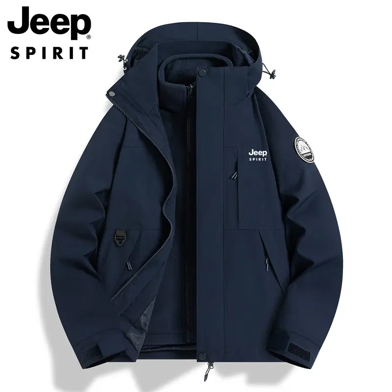 JEEP SPIRIT 남성 방수 방풍 후드 자켓 3in1 아웃도어 등산 점퍼