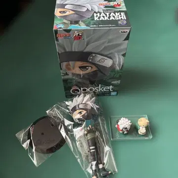 NARUTO Qposket 하타케 카카시 피규어 고양이 귀 미니 피규어
