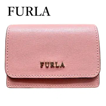 새상품급 레어 FURLA 훌라 구 로고 명함지갑 카드 케이스 핑크 PINK