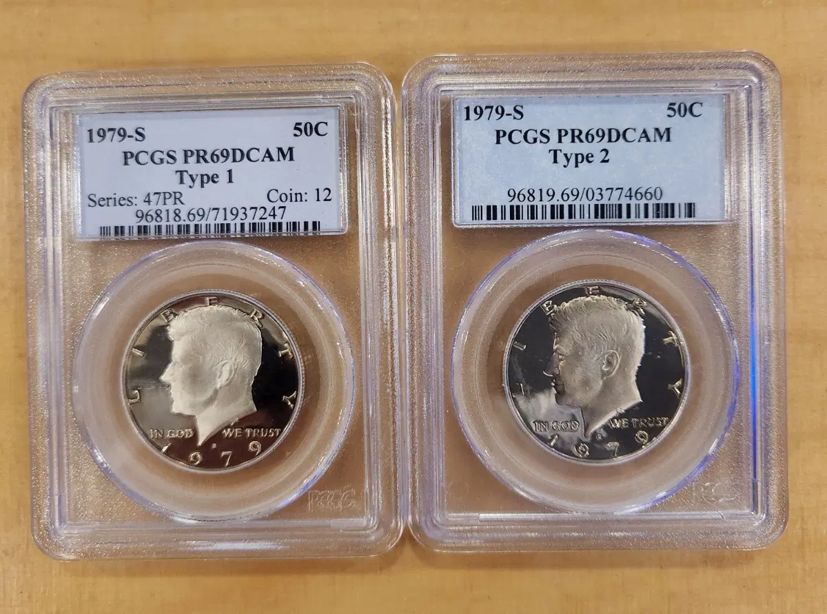 1979년 케네디 하프달러 PCGS 69 등급 type1 ,2