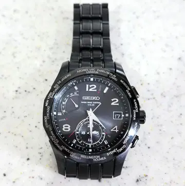 극미품 SEIKO 브라이츠 8B53-0AC0 블랙 티타늄