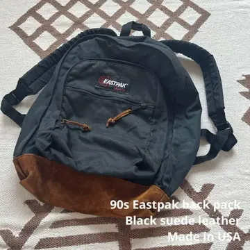새상품급 빈티지 EASTPAK USA제 백팩 블랙 스웨이드