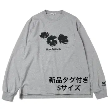 [ 택 포함 새상품 ] Printed Cross Crew Neck L/S T
