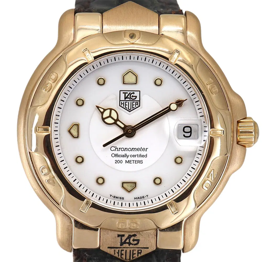 태그호이어 시리즈 6000 크로노미터 200M 18K 금통 39mm WH514