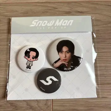 Snow Man 1st POP-UP 캔뱃지 세트 메구로 렌
