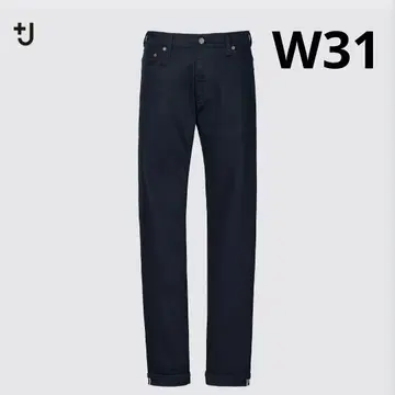 UNIQLO +J 셀비지 슬림 스트레이트 핏 청바지 31 블루