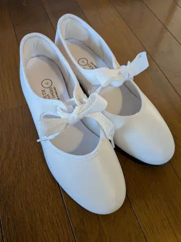 CATWORTH 가죽 화이트 DANCE 신발 4 사이즈