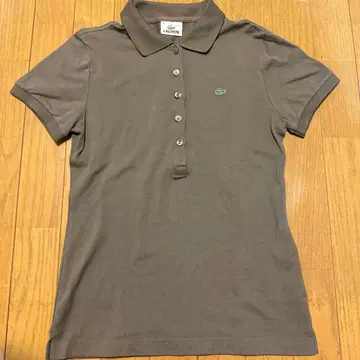 LACOSTE 라코스테 피케 셔츠 반팔 카키