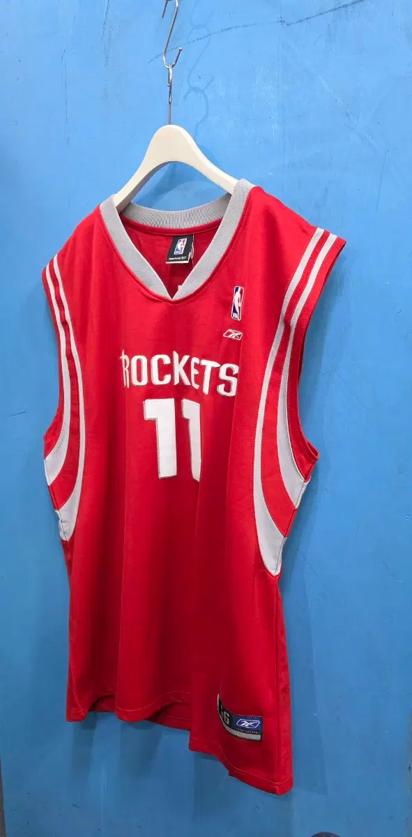 새상품)2000s 리복 NBA 어센틱 야오밍 #11 휴스턴 로키츠 농구 져지