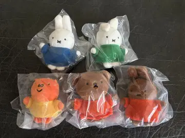 ( 판매 오늘까지 ) miffy 쁘띠 봉제 인형 가챠 전 5종 컴플리트