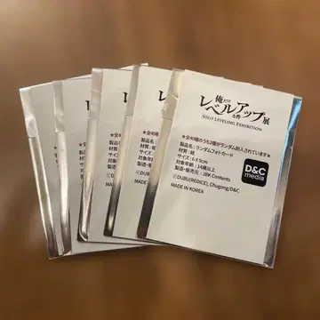 나 혼자만 레벨업 전시회 랜덤 포토 카드 5개