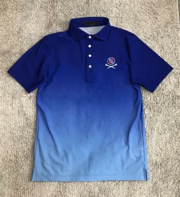[ 새상품급 ] G/FORE 피케 셔츠 블루 그라데이션 사이즈 1 최근 모델