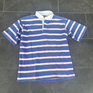 빈티지 피케 셔츠 라거 셔츠 반팔 보더 90s 00s