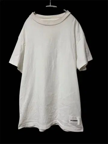 JIL SANDER+ 코튼 T셔츠 화이트 남성용 M 질 샌더