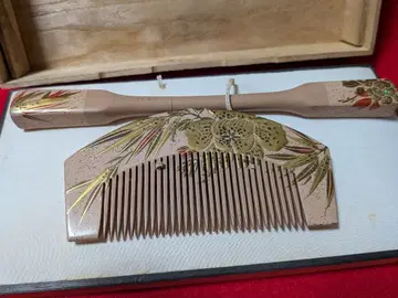 장식 비녀 세트 일본 정통 의상 소품 머리 장식 금채 기모노 박스 포함