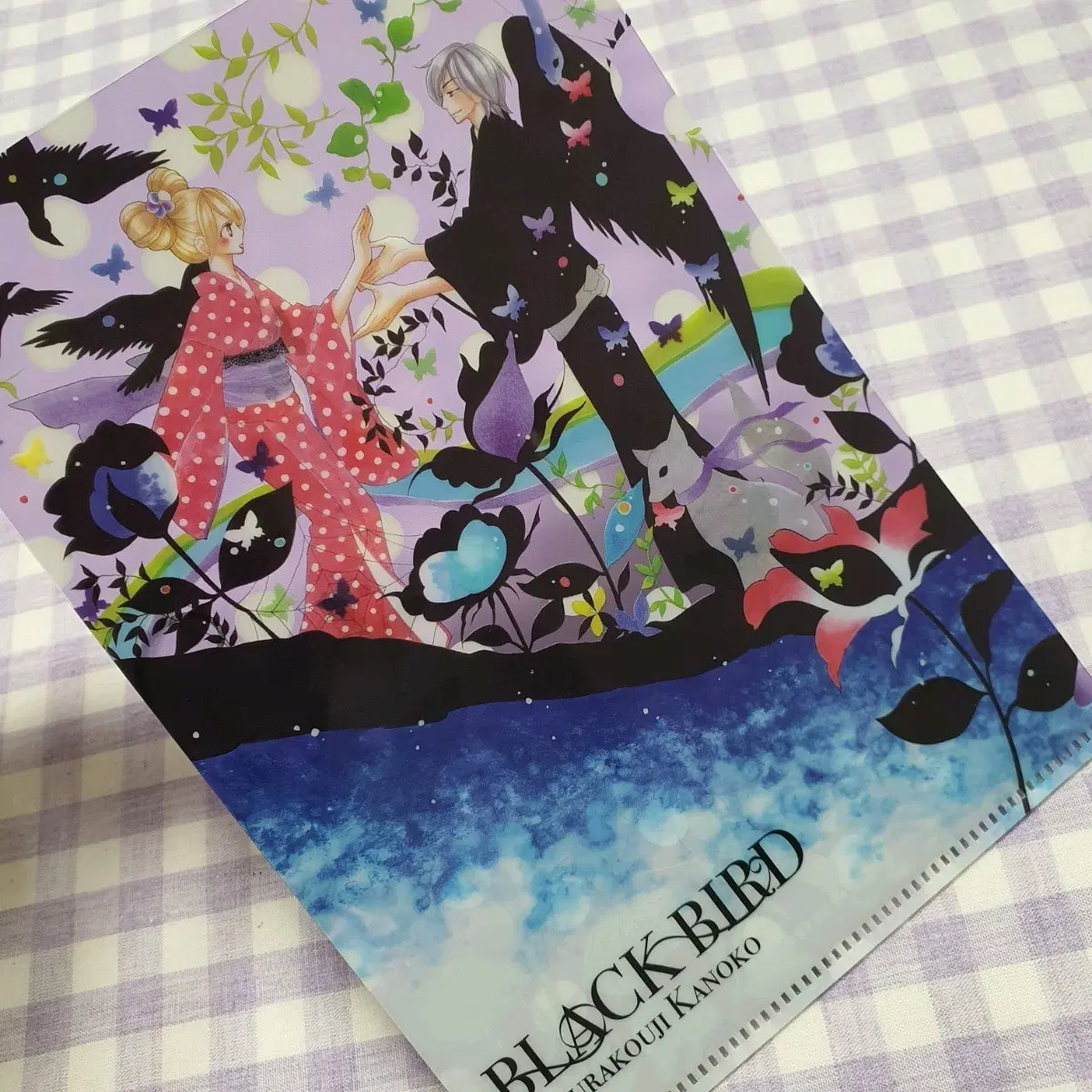 BLACK BIRD 블랙버드 파일 홀더 클리어 바인더 순정만화 베츠코미 만화책 청루오페라