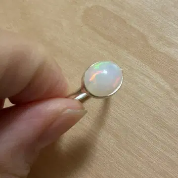 에티오피아 펄 실버 반지