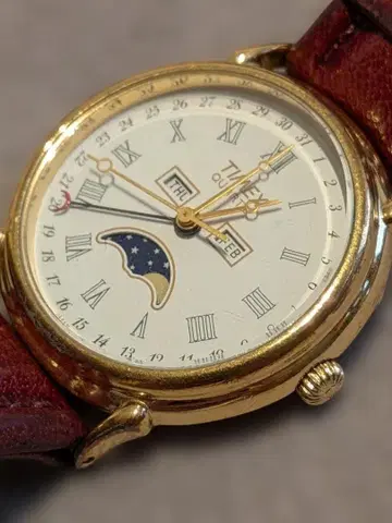 TIMEX 쿼츠 문페이즈 남성용 손목시계