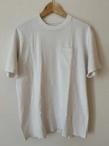 ANATOMICA 포켓 T셔츠 화이트 M