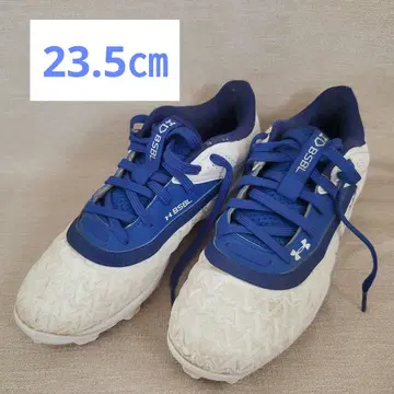 언더아머 야구 스파이크 블루 x 화이트 23.5cm