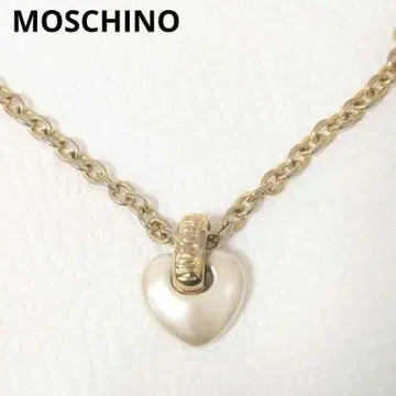 MOSCHINO 목걸이 하트형 참 롱 빈티지