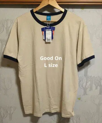 Good On S/S 링거 티 내추럴 네이비 L