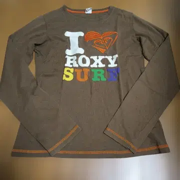ROXY 록시 긴팔 T셔츠 브라운 M 사이즈