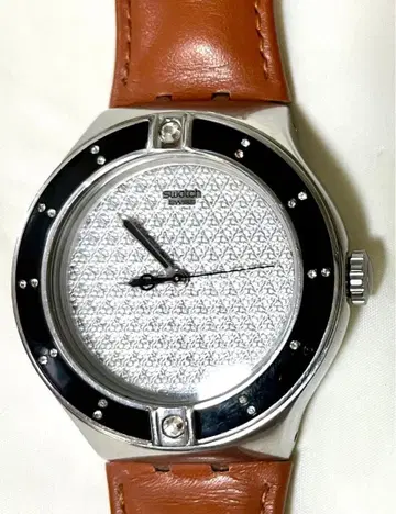 Swatch 스와치 SWISS 손목시계 쿼츠 브라운 벨트