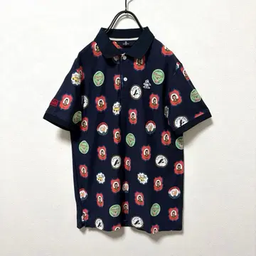 Munsingwear 올 패턴 반팔 피케 셔츠 M SODEKAHO