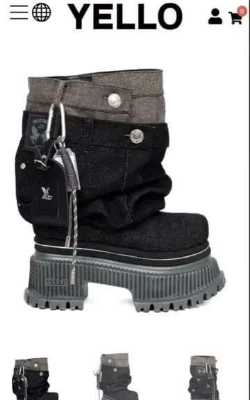YELLO GIO PLATFORM SHORT BOOTS 새상품급