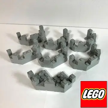 LEGO 레고 성 성벽 부품 타워 탑 라이트 그레이 7개 세트
