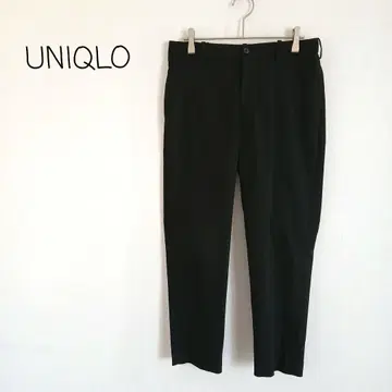 UNIQLO 유니클로 EZY 앵클 팬츠 남성용 S 블랙 허리 드로스트 끈
