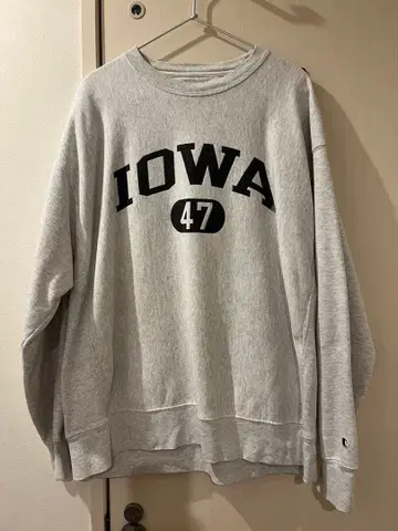 00's Champion IOWA 리버스 위브 맨투맨 그레이