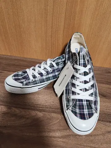 CONVERSE 스니커즈 로우컷 타탄 체크 새상품 미사용 보관품