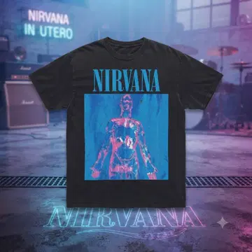 NIRVANA 닐바나 밴드 티셔츠 밴티 구제 의류 반팔