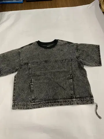 ZARA 케미컬 워시 데님 T셔츠