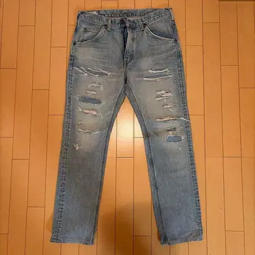 리 데미지 데님 블루