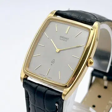 빈티지 세이코 SEIKO 1980s 스퀘어 손목시계 골드 새상품 배터리
