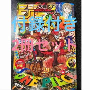 주간 소년 점프 33호 ONE PIECE 연재 29주년 기념호 부록 카드 포함