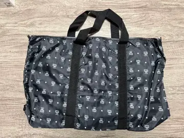 MCM 보스턴 백 블랙 올 패턴