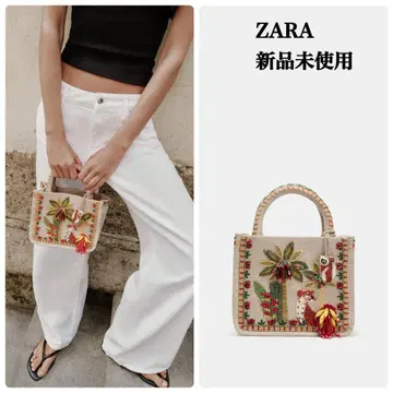 완판템 ZARA 미니 비즈 백 택 포함 새상품