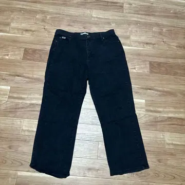 Lee Relaxed Fit 데님 팬츠 블랙